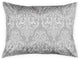 Gray Damask Standard Brushed Poly Sham