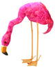 Standing Flamingo With Head Down Figure, Pink, 27.5"