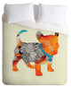 Deny Designs Iveta Abolina Puppy Frenchie Duvet Cover - Lightweight