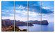 "Majorca Formentor Cape Rocks" Extra Large Seascape Art Canvas, 4Panel, 48"x28"