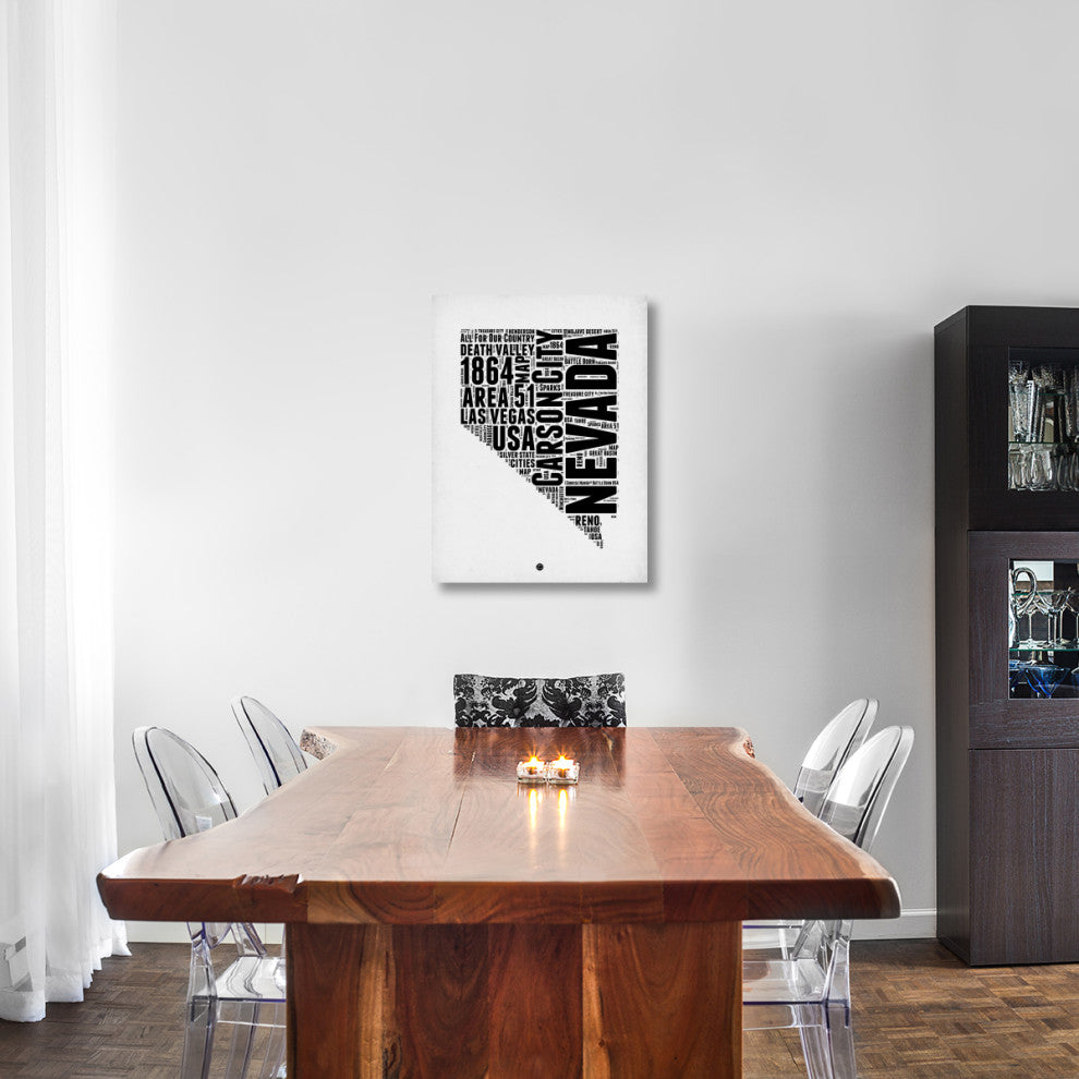 "Nevada Word Cloud 2" Fine Art Print
