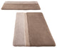 Taupe Non Slip Luxury Cotton Bathroom Rug, Life, Medium