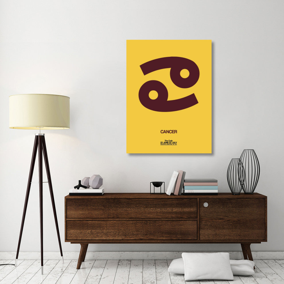 "Cancer Zodiac Sign Brown" Fine Art Print