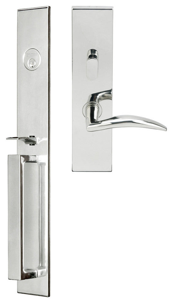 Air-Stream Lever, Mortise Entry Handleset, Right Hand, Polished Stainless Steel