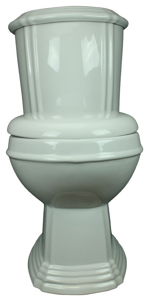 13752 Toilet White Sheffield Round Dual Top Flush, White