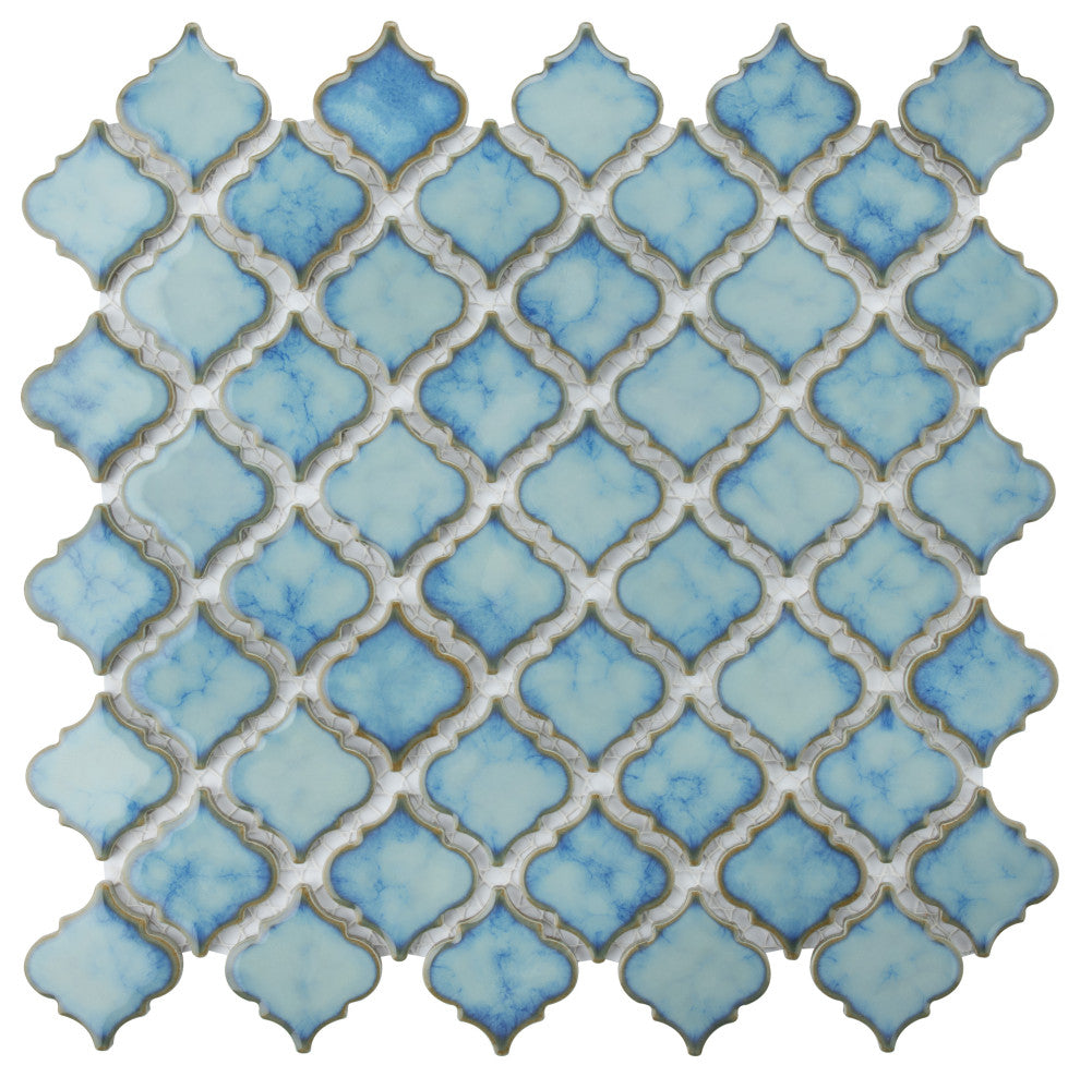 Hudson Tangier Mosaic Floor and Wall Tile, Marine