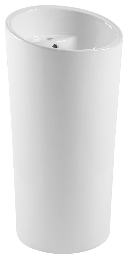 St. Tropez Circular One Piece Pedestal Sink