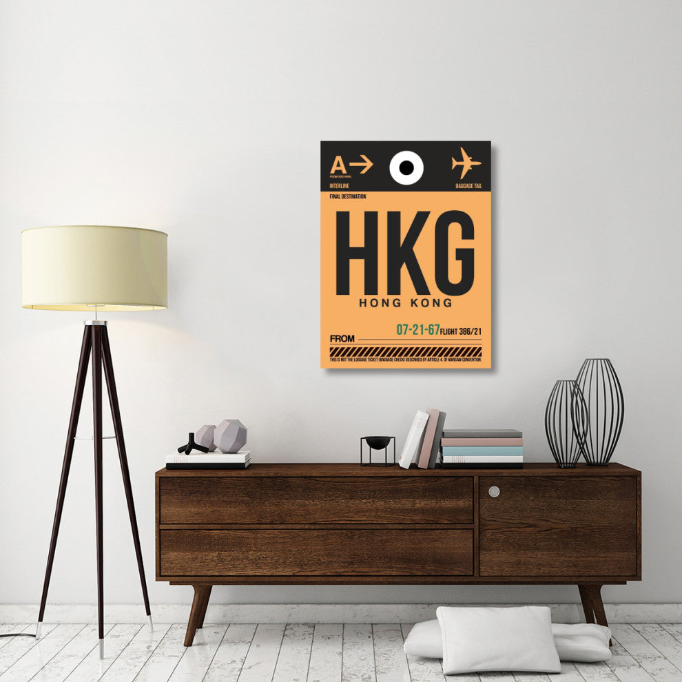 "HKG Hog Kong Luggage Tag 2" Fine Art Print