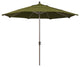 11' Champagne Auto-Tilt Crank Aluminum Umbrella, Palm Pacifica