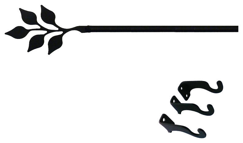 Leaf Curtain Rod, Large