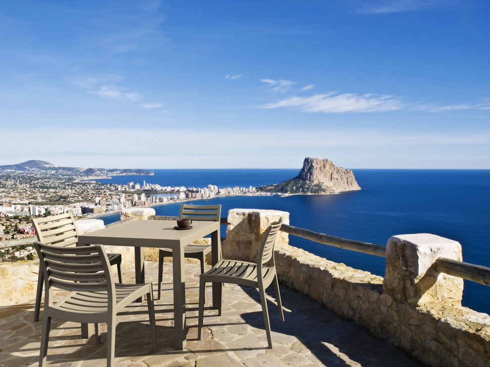 Compamia Ares Outdoor Dining Chairs, Set of 2, Taupe