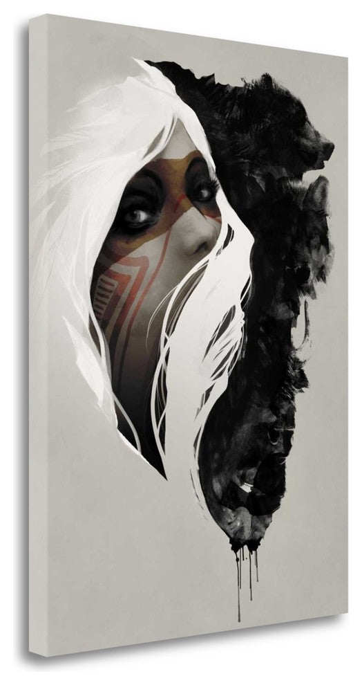 "Totem" By Jeff Langevin, Giclee Print on Gallery Wrap Canvas, Ready to Hang