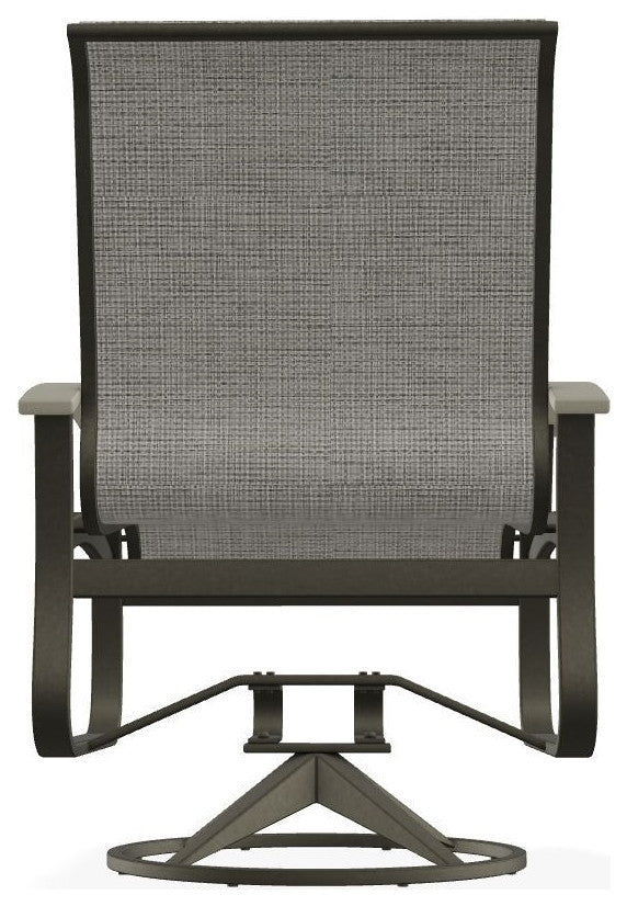 Belle Isle Sling Outdoor Swivel Rocker, Smoke/Storm