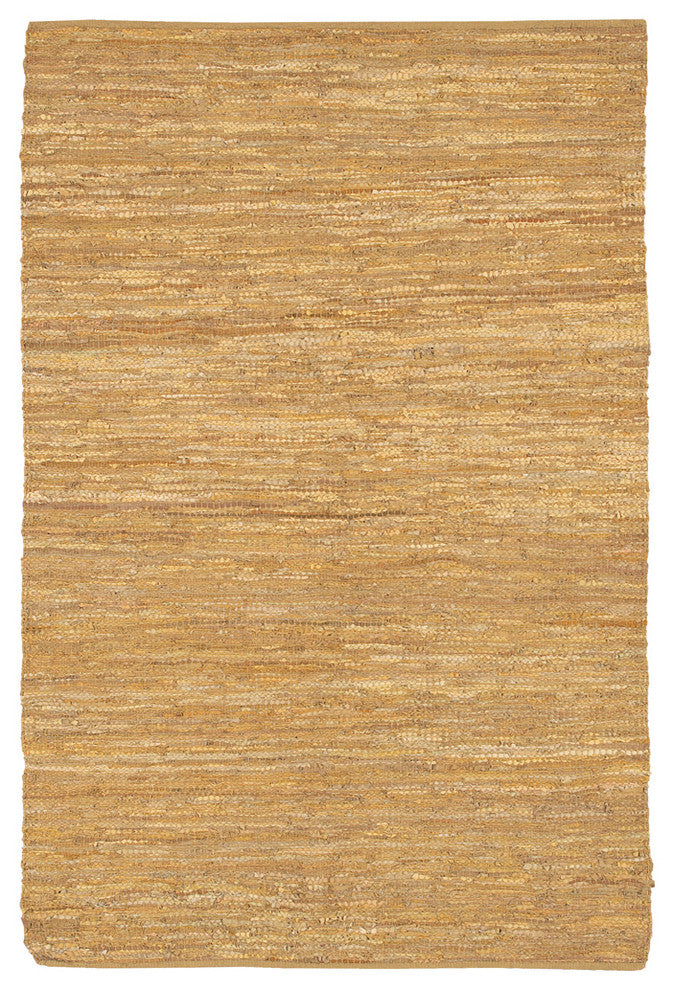 Saket Contemporary Area Rug, Gold and Beige, 7'9"x10'6" Rectangle
