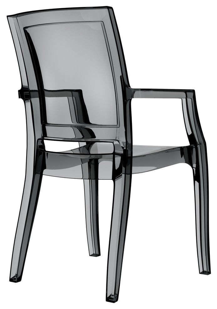 Compamia Arthur Dining Chairs, Set of 4, Transparent Black
