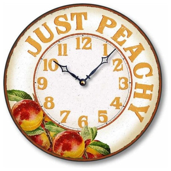 Vintage-Style Casual Kitchen Peach Clock