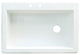 33-in x 22-in Drop-in Radius Granite Kitchen Sink