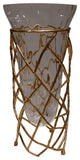 Twig Vase, Antique Gold