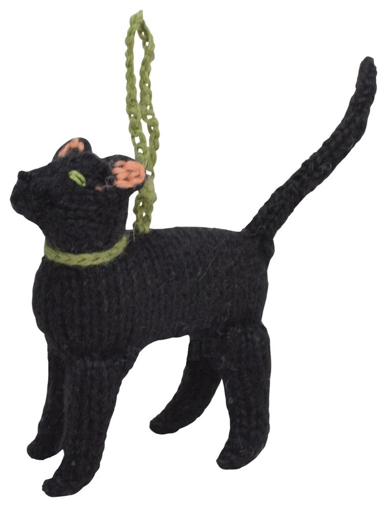 Black Cat Christmas Ornament
