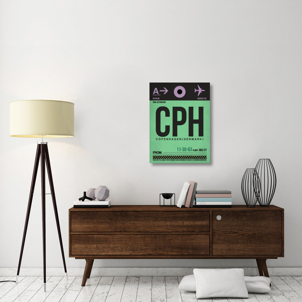 "CPH Copenhagen Luggage Tag 1" Fine Art Print