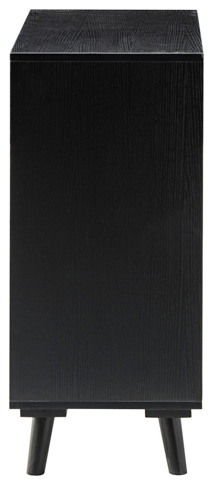 2-Door Accent Cabinet, Black
