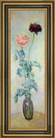 Claude Oscar Monet Red and Pink Poppies Framed Premium Canvas Print, 14"x28"