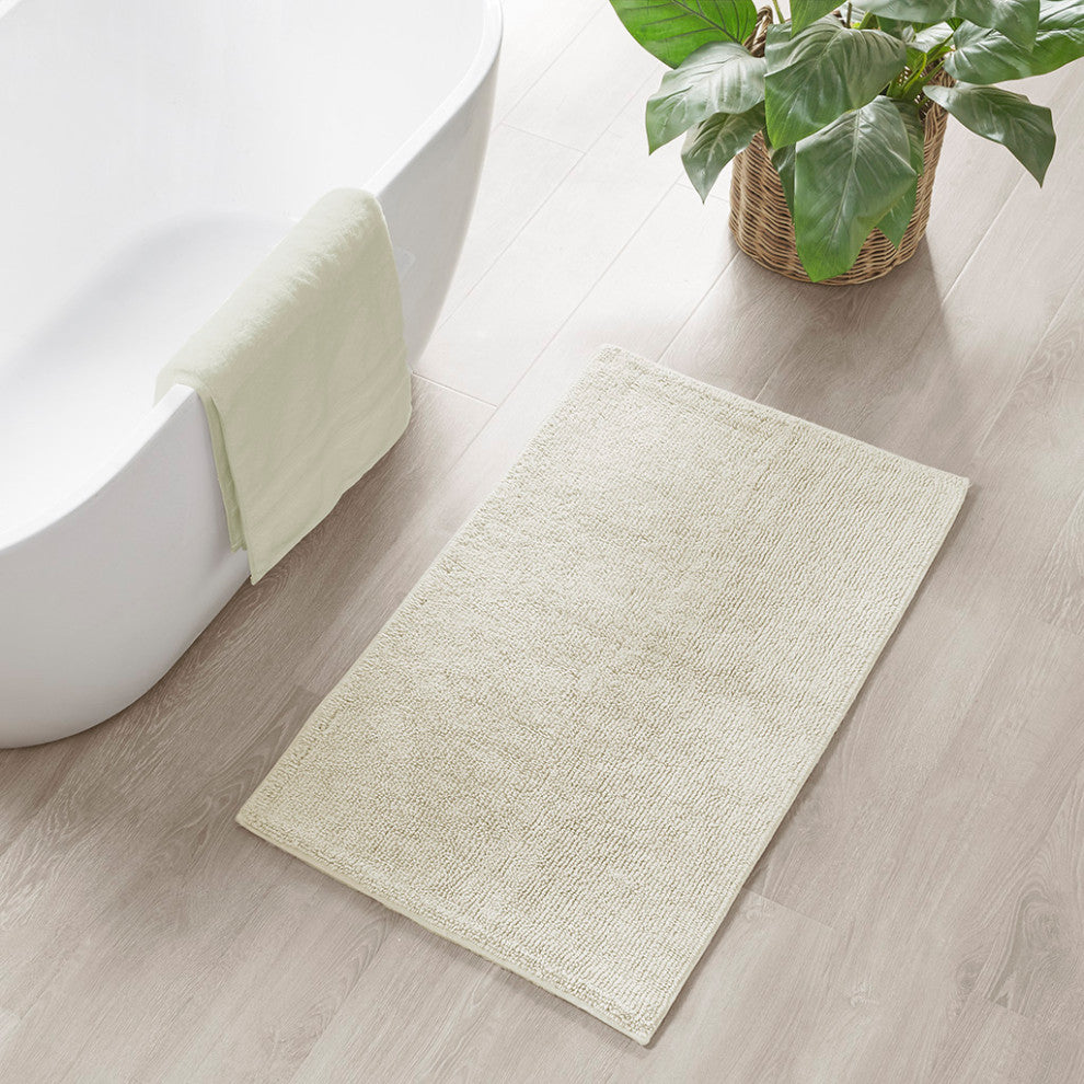 Beautyrest Plume Luxury Feather Touch Reversible Bath Rug, Ivory