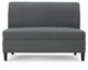 GDF Studio Toro Versatile Modern Fabric Storage Loveseat, Charcoal