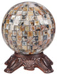 CHLOE-Lighting SHELLEY Mosaic 1-Light Dark Bronze Accent Lamp 8" Wide