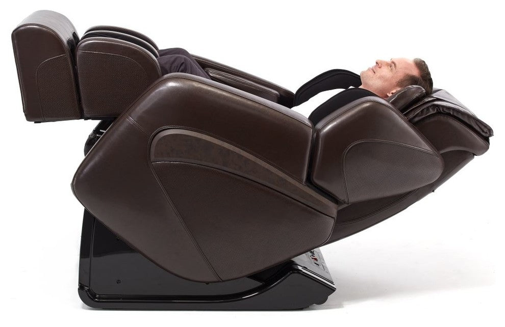 Jin Deluxe L-Track Massage Chair w/ Zero Gravity | Full Body Massage, Espresso