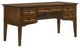 San Mateo 62" Wide Wooden Half Ped Executive Desk, Tuscan