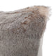 GDF Studio Elise Modern Glam Faux Fur Throw Pillow, Light Brown, 1