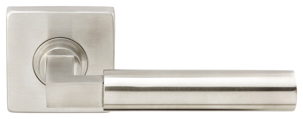 Aurora Lever, Tubular Passage, Satin Stainless Steel, 2-3/4" Backset