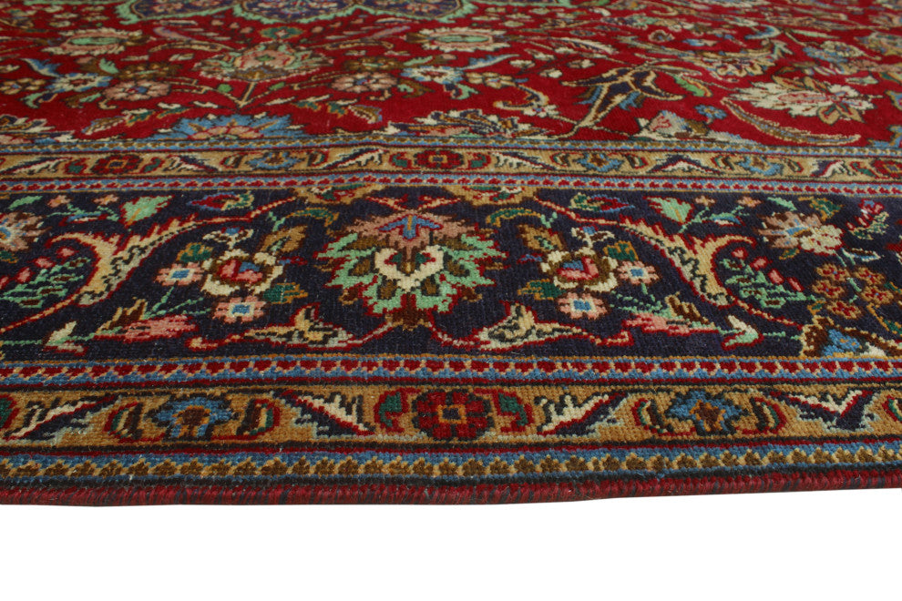 Fine Vintage Distressed Beretun Red Rug