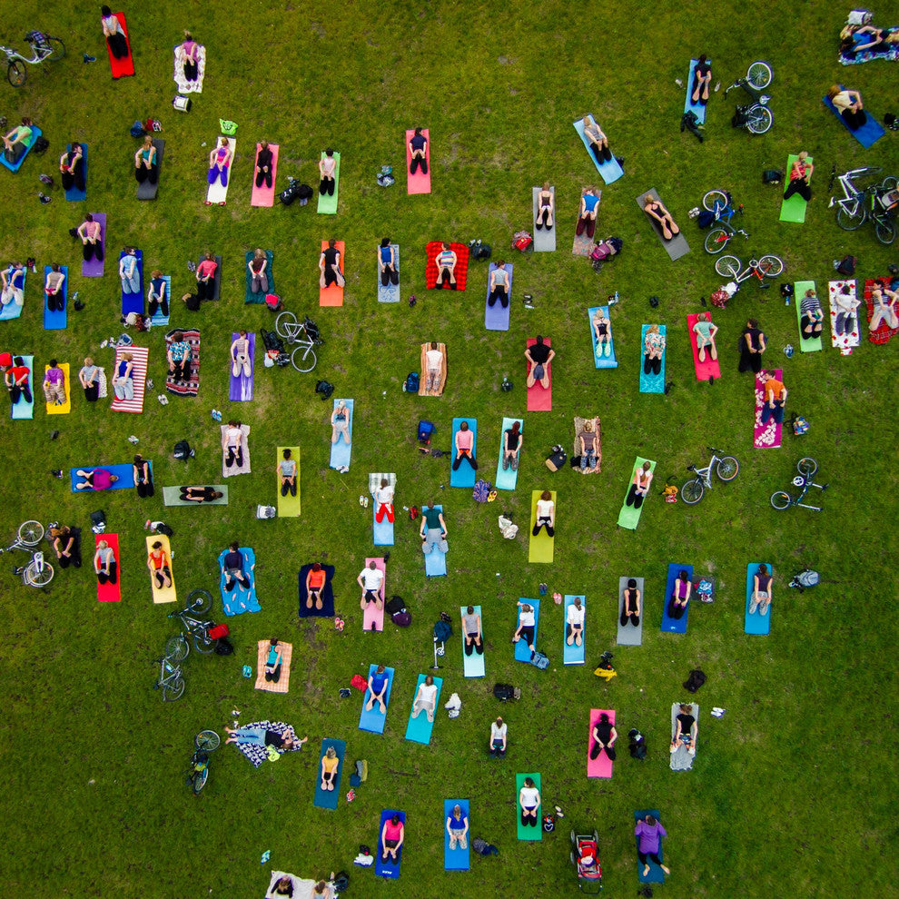 "People On Towels" Print on Canvas by Karolis Janulis