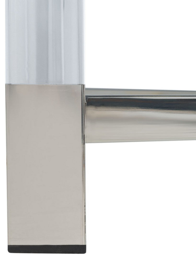 Safavieh Couture Shawna Acrylic End Table, Silver