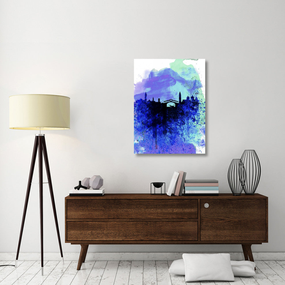 "Venice Watercolor Skyline" Fine Art Print