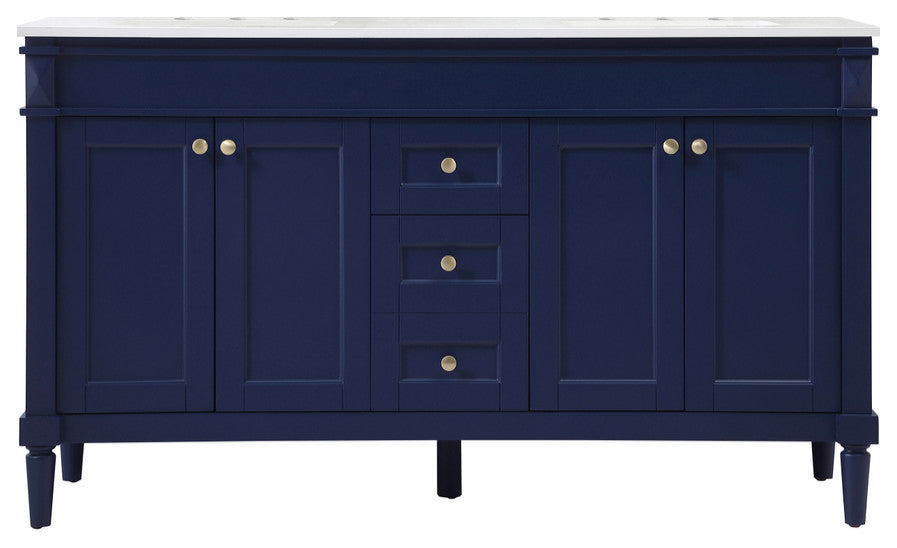 Home Living 21" Transitional Blue-Light Bathroom Vanity