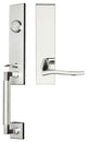 Waterfall Lever, Tubular Dummy Handleset, Left Hand, Polished Stainless Steel