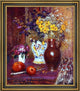 Georges Lemmen Flowers and Apples Framed Premium Canvas Print, 16"x20"