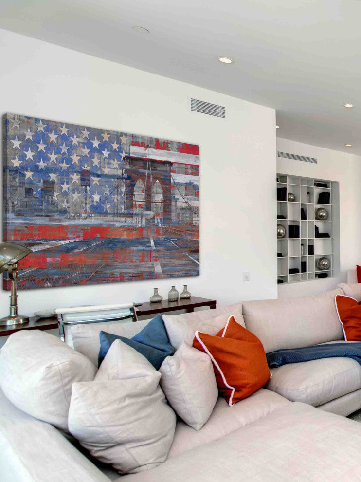 "Patriotism" Print on Canvas, 45"x30"