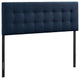 Modway Bedroom Emily Queen Fabric Headboard, Navy