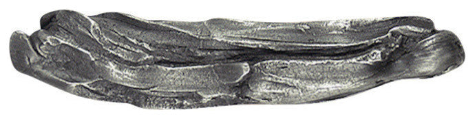 Deadwood Cabinet Hardware Pull, Polished Pewter