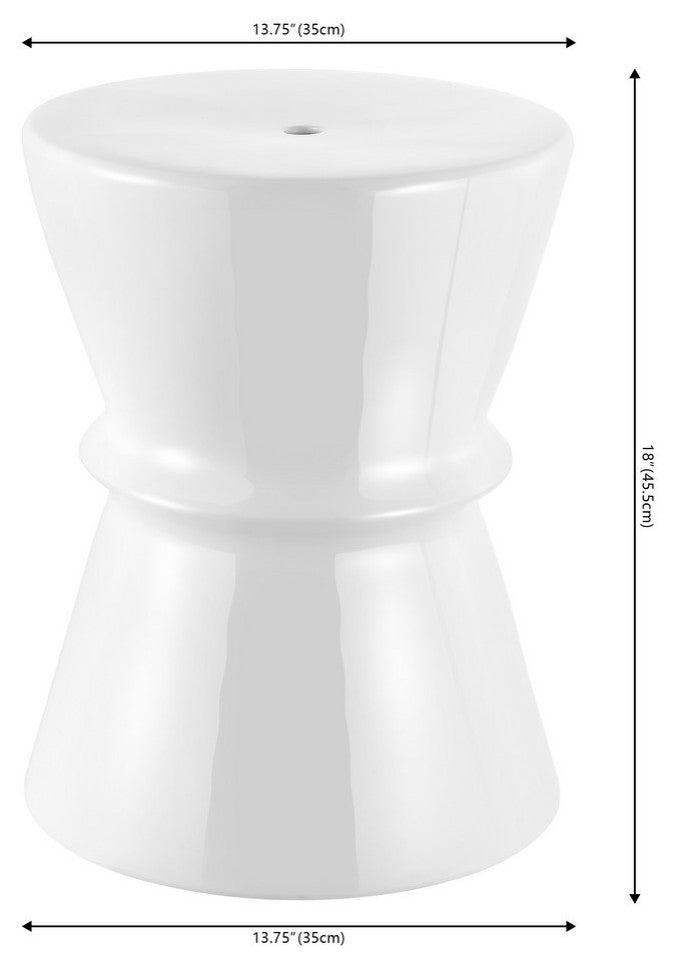 Safavieh Savello 18" Garden Stool, White