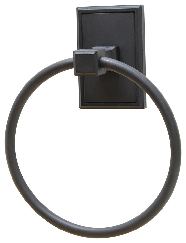 Hamilton Towel Ring, Black