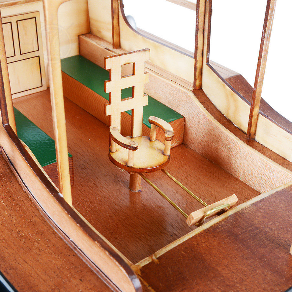 Hemingway Pilar Fishing Boat Wooden Handcrafted boat model