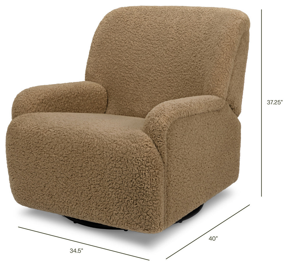 Winslow Extra Wide Recliner and Swivel Glider, Cortado Shearling