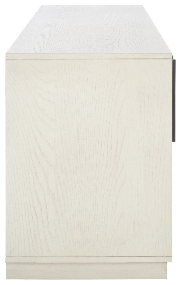 Safavieh Couture Mallory 4 Door Media Stand, White Wash