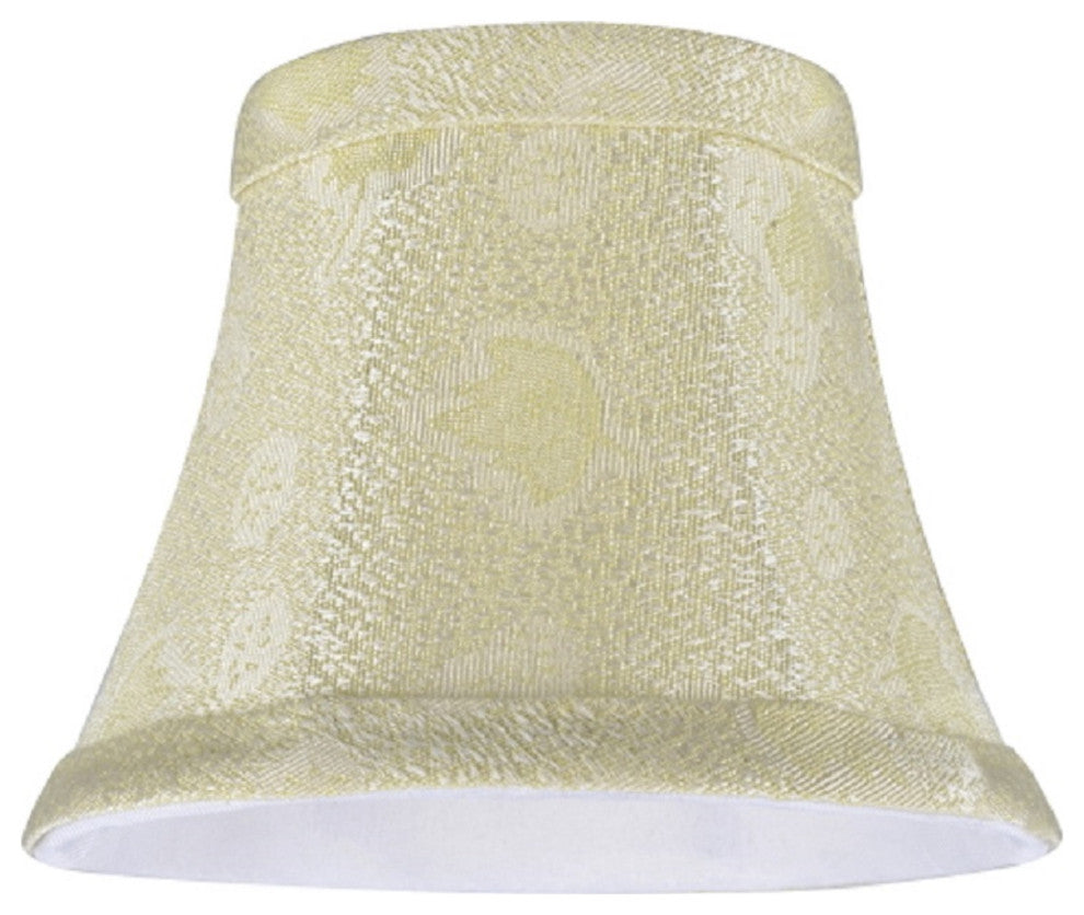 30007-2 Small Bell  Chandelier Clip On Lamp Shade Butter Creme 3"x5"x4"