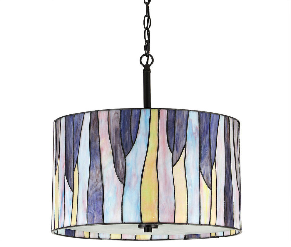 Barossa Tiffany Pendant Lamp, Purple, Purple
